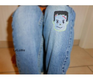 Stickdatei- Halloween Doodle Franky